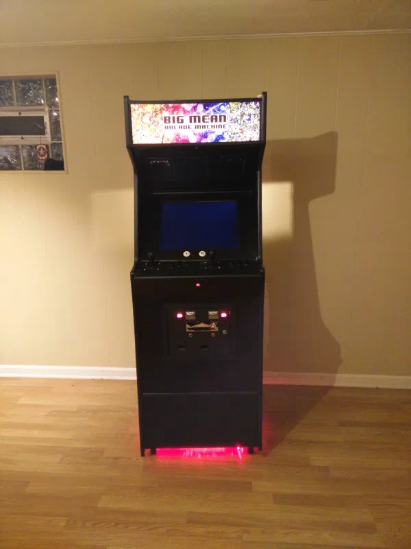 The cabinet living its final years in the basement